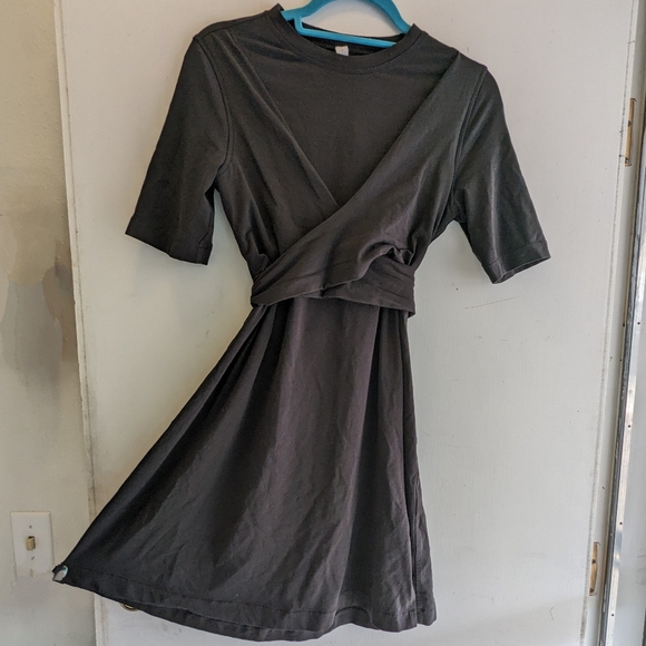 LULULEMON COTTON WRAP FRONT Dress - Picture 2 of 6